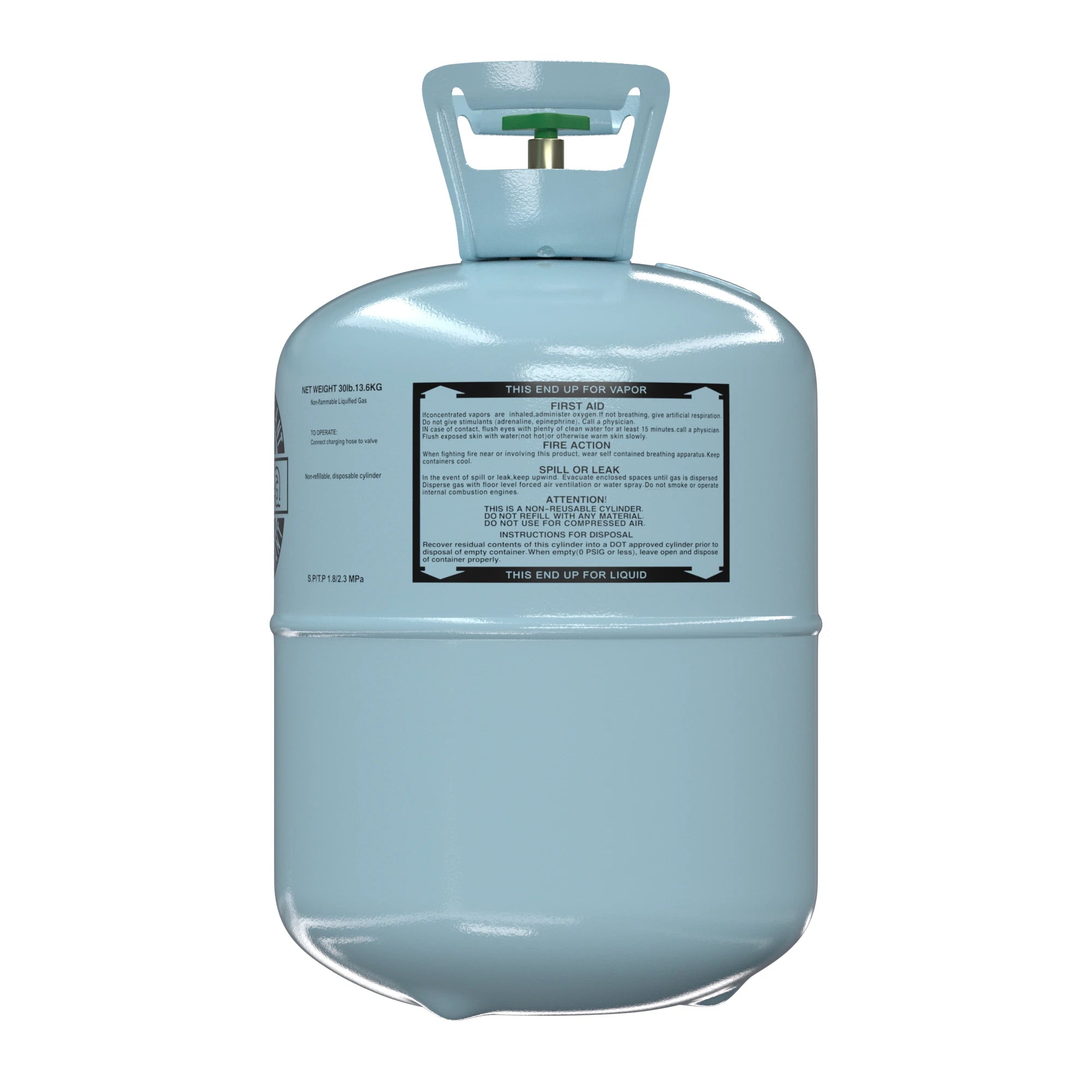 R-134A Refrigerant Gas 30lb | Automotive & Commercial Refrigerant
