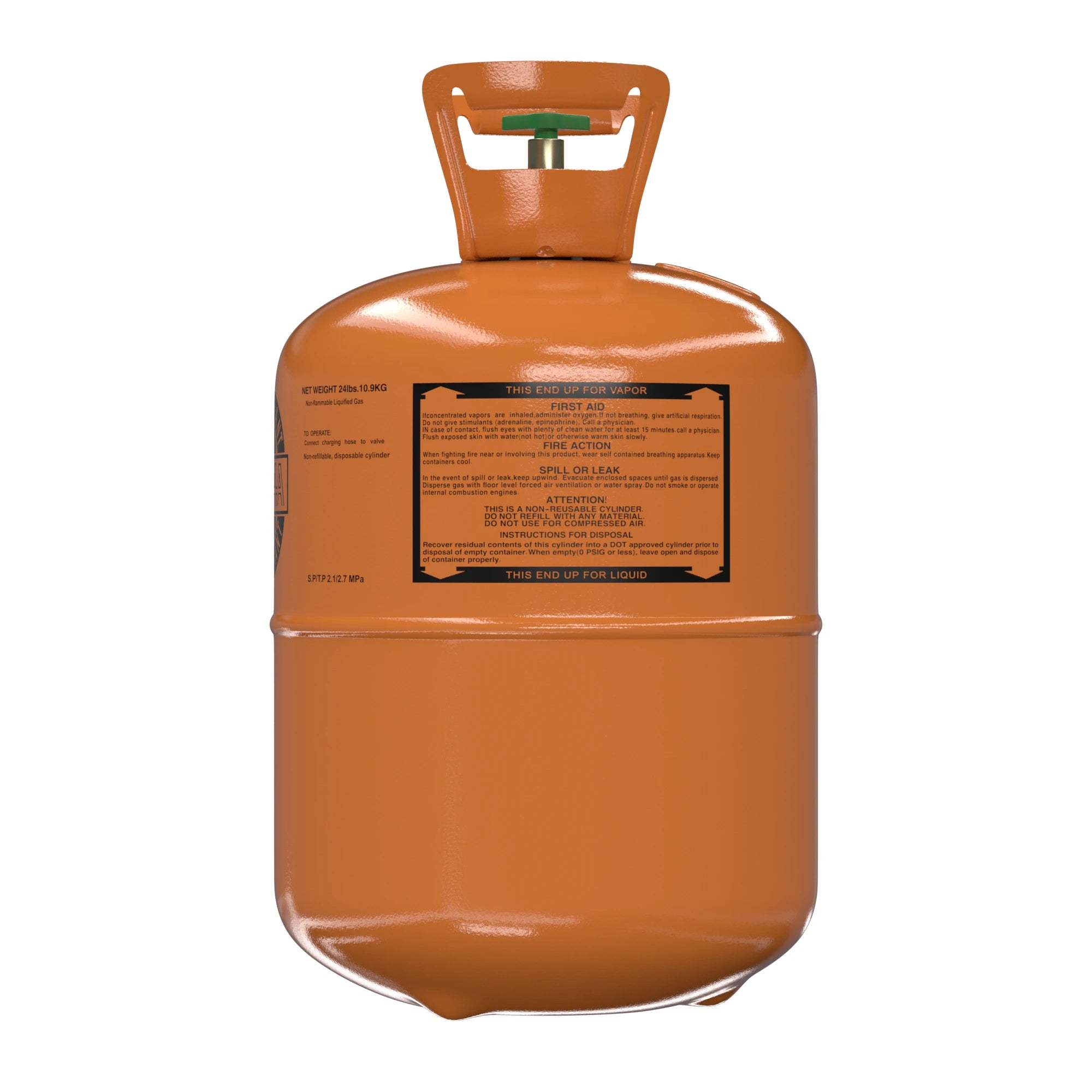 R-404A Refrigerant Gas 24lb | Low-Temperature Commercial Refrigerant