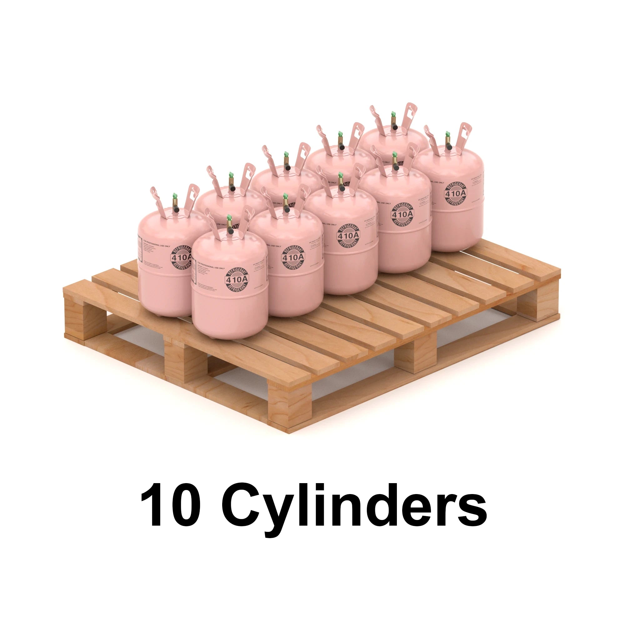 R-410A Refrigerant Gas 25lb | High Efficiency HVAC Refrigerant (10 Cylinders / 250lb Total)