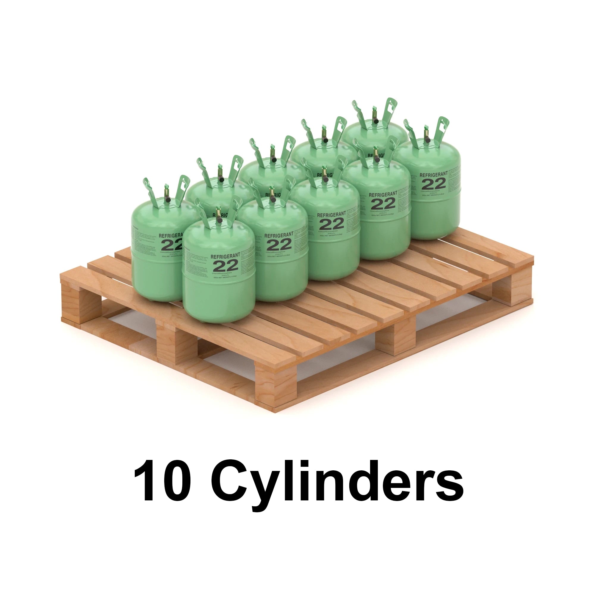 R-22 Refrigerant Gas 30lb | Legacy HVAC & Refrigeration Refrigerant  (10 Cylinders / 300lb Total)