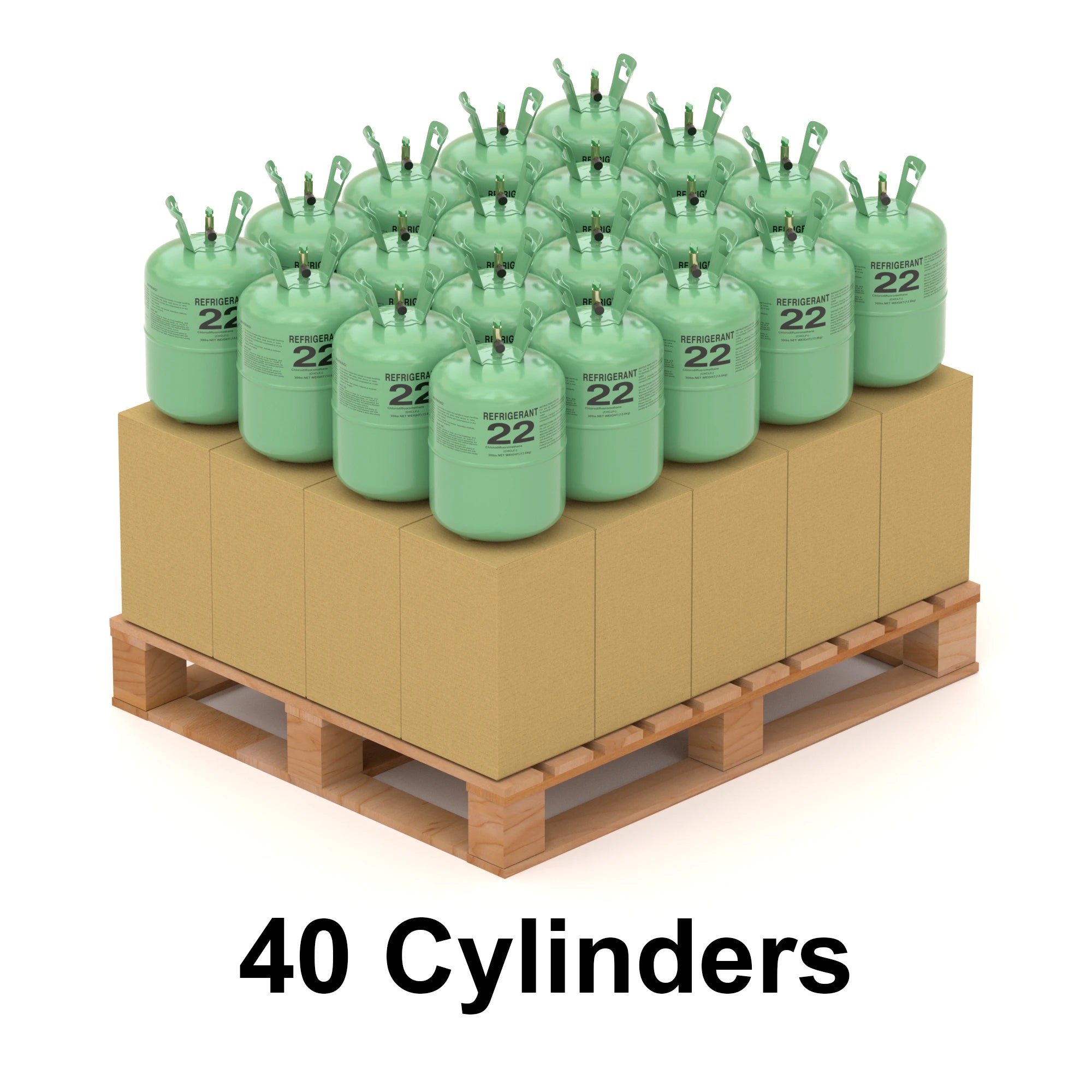 R-22 Refrigerant Gas 30lb | Legacy HVAC & Refrigeration Refrigerant  (40 Cylinders / 1200lb Total)